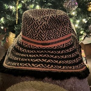 Steve Madden mixed texture beach hat